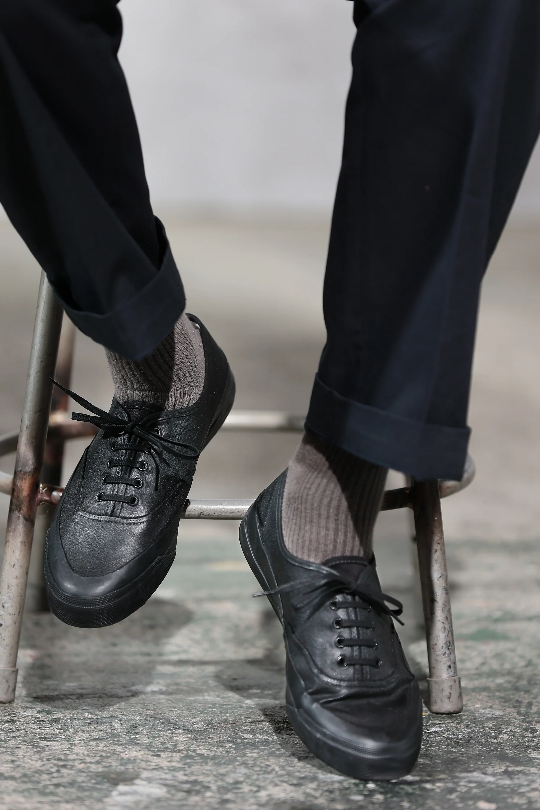 ACV-SNK01WX-PNT WAXED COTTON P-DECK SHOES - Image 10
