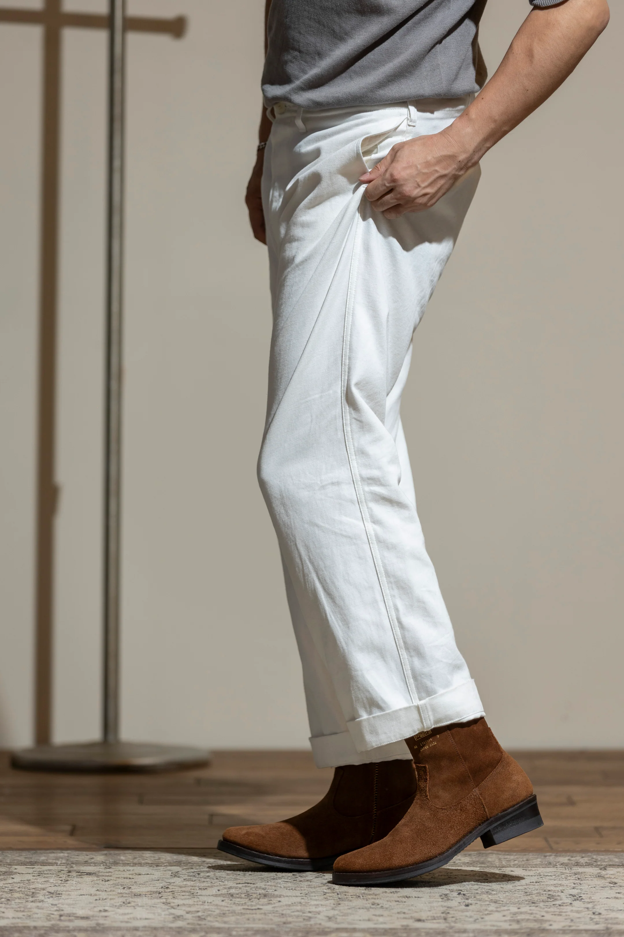AB-05SS-CL STEERSUEDE ZIP WESTERN BOOTS - Image 9