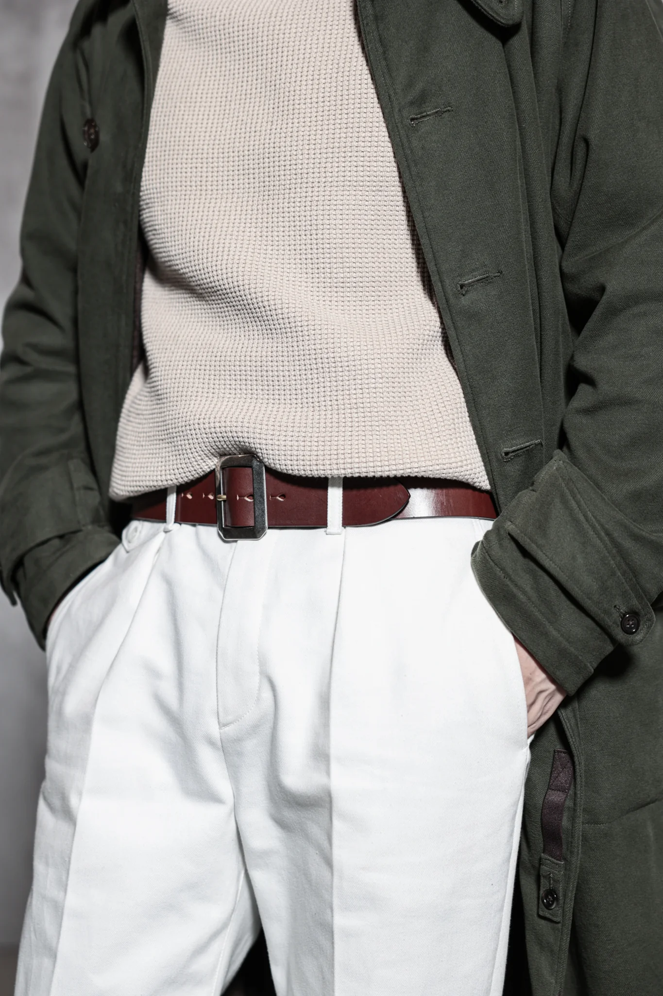 ACV-B01S UK BRIDLE LEATHER GARRISON BELT - Image 5