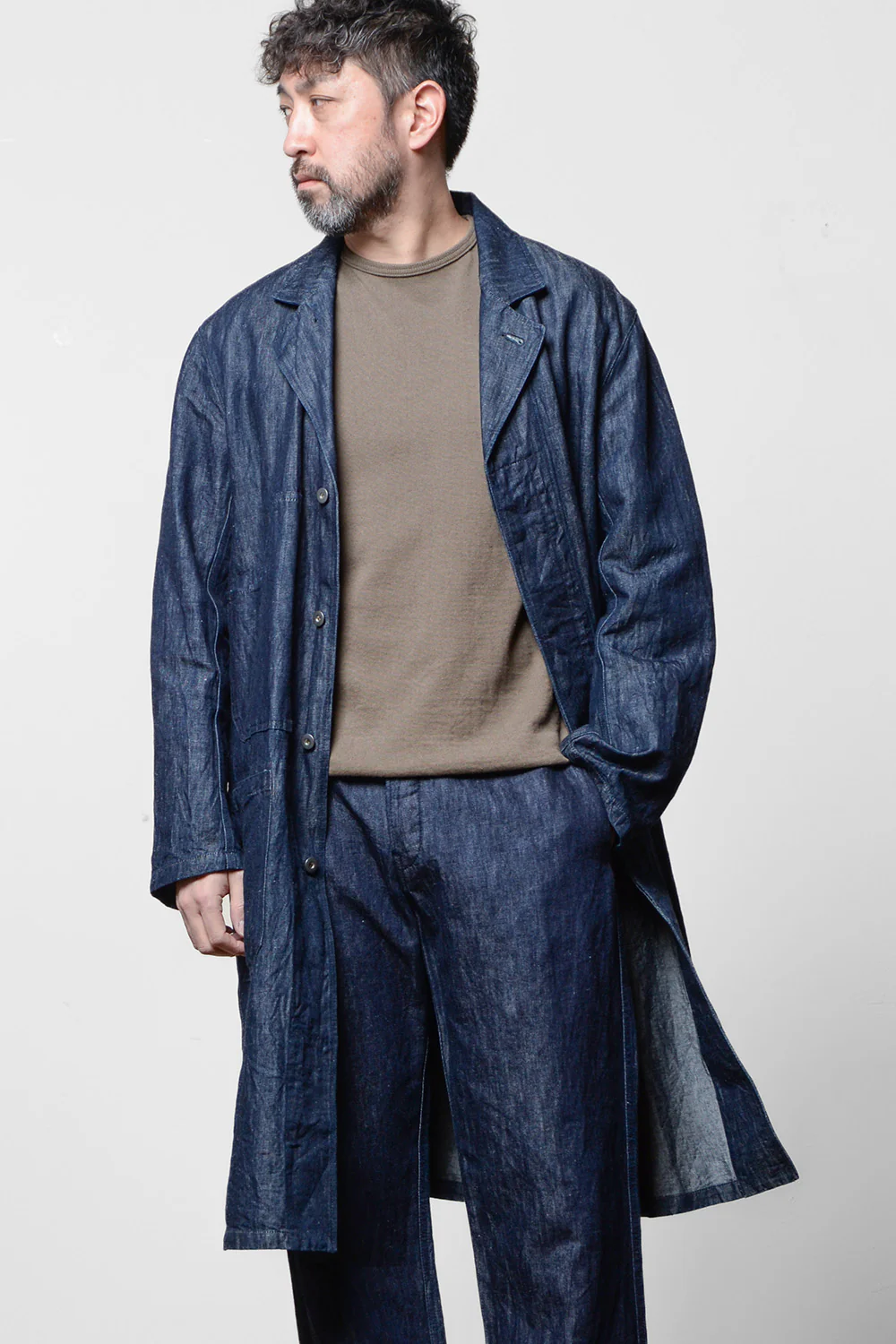 ACV-KNS01 COTTON LINEN RAMIE CREW NECK LONG SLEEVE KNIT TEE - Image 2
