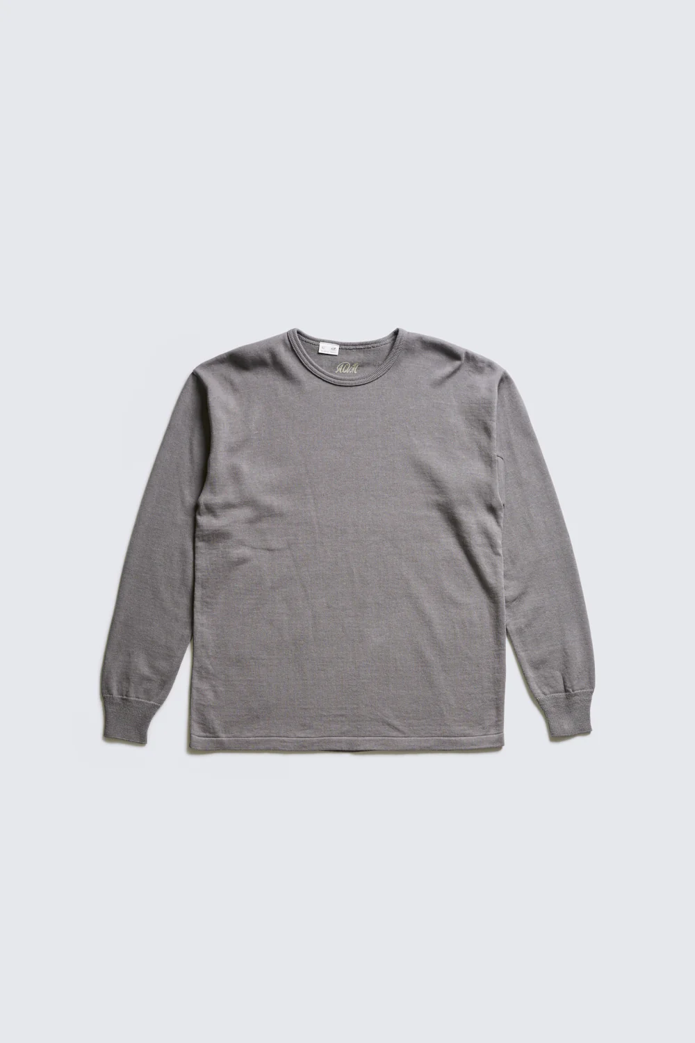 ACV-KNS01 COTTON LINEN RAMIE CREW NECK LONG SLEEVE KNIT TEE - Image 9