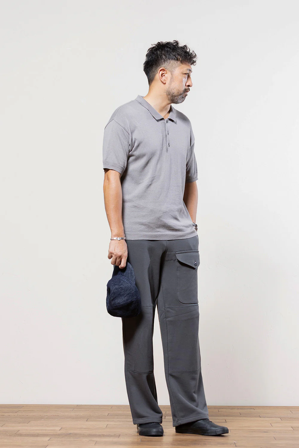 ACV-KNS03SS COTTON LINEN RAMIE SHORT SLEEVE KNIT POLO - Image 6