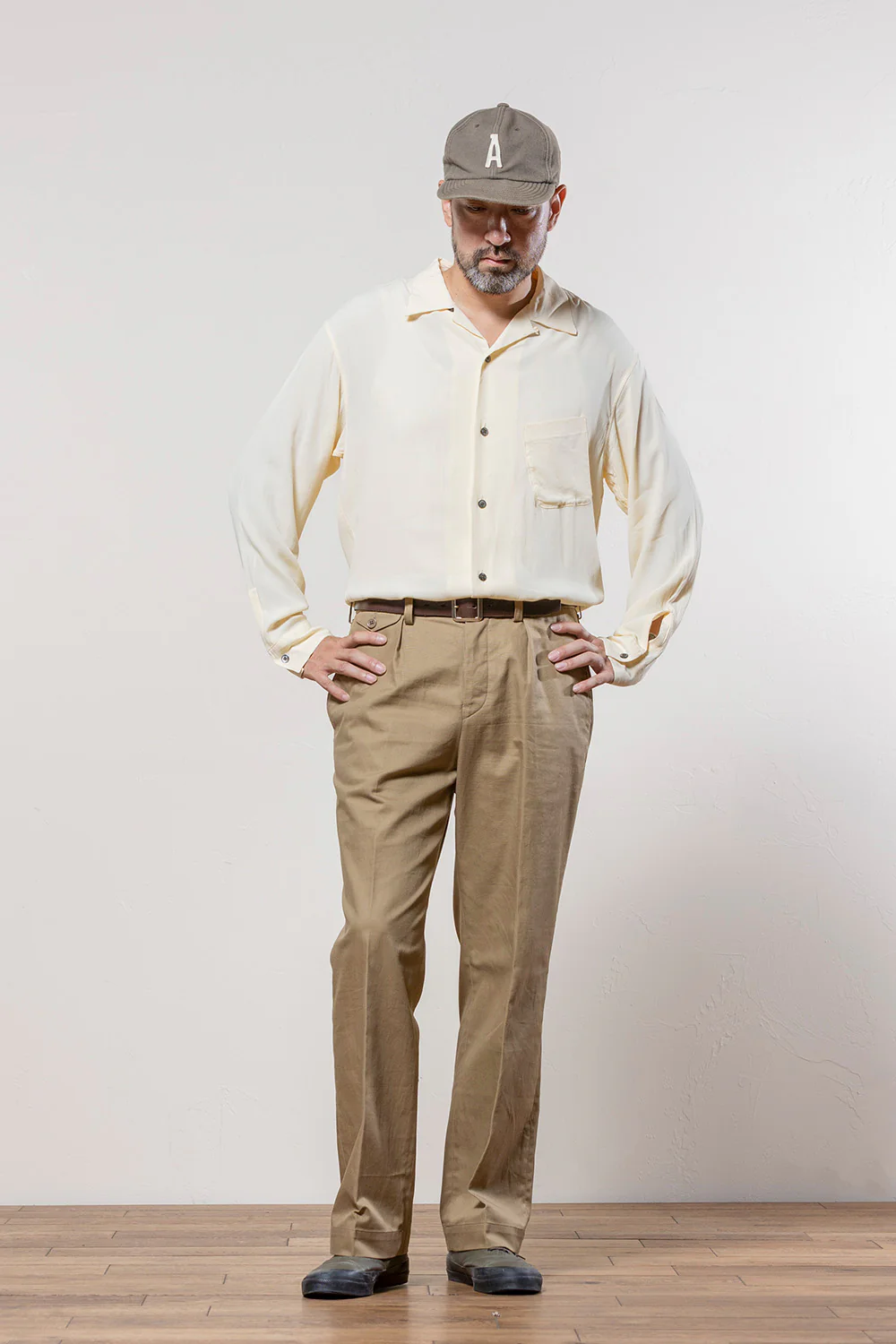 ACV-SH02RY RAYON SLANT POCKET OPEN COLLAR SHIRT(LONG SLEEVE) - Image 12