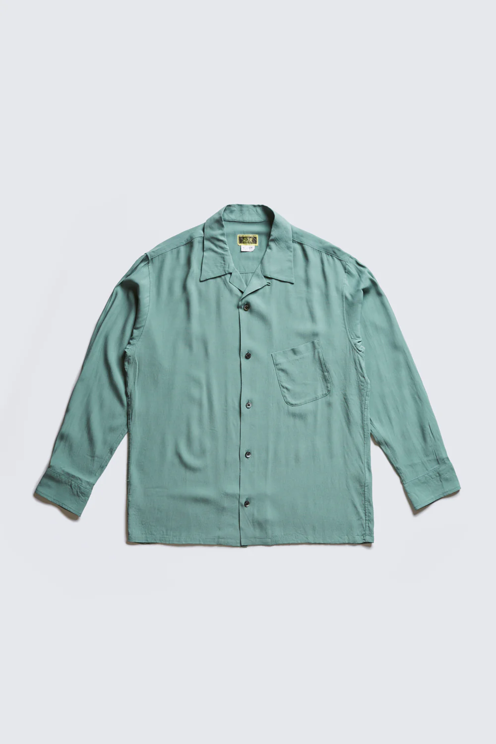 ACV-SH02RY RAYON SLANT POCKET OPEN COLLAR SHIRT(LONG SLEEVE) - Image 4