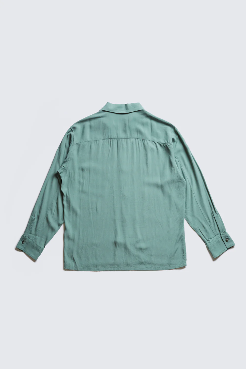 ACV-SH02RY RAYON SLANT POCKET OPEN COLLAR SHIRT(LONG SLEEVE) - Image 5