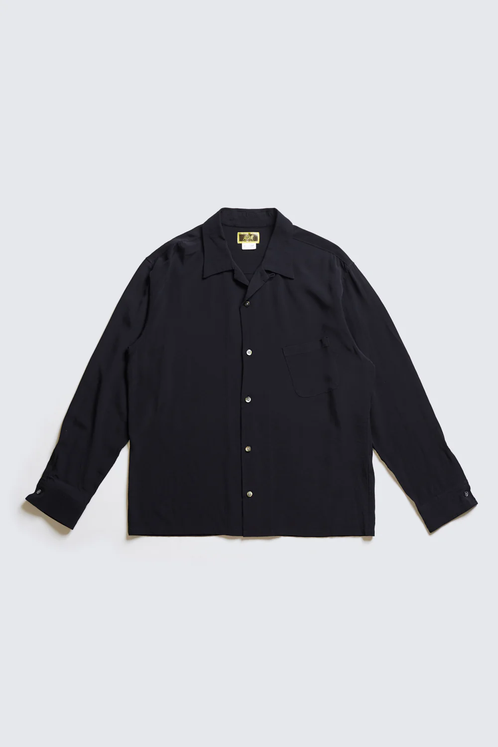 ACV-SH02RY RAYON SLANT POCKET OPEN COLLAR SHIRT(LONG SLEEVE) - Image 9