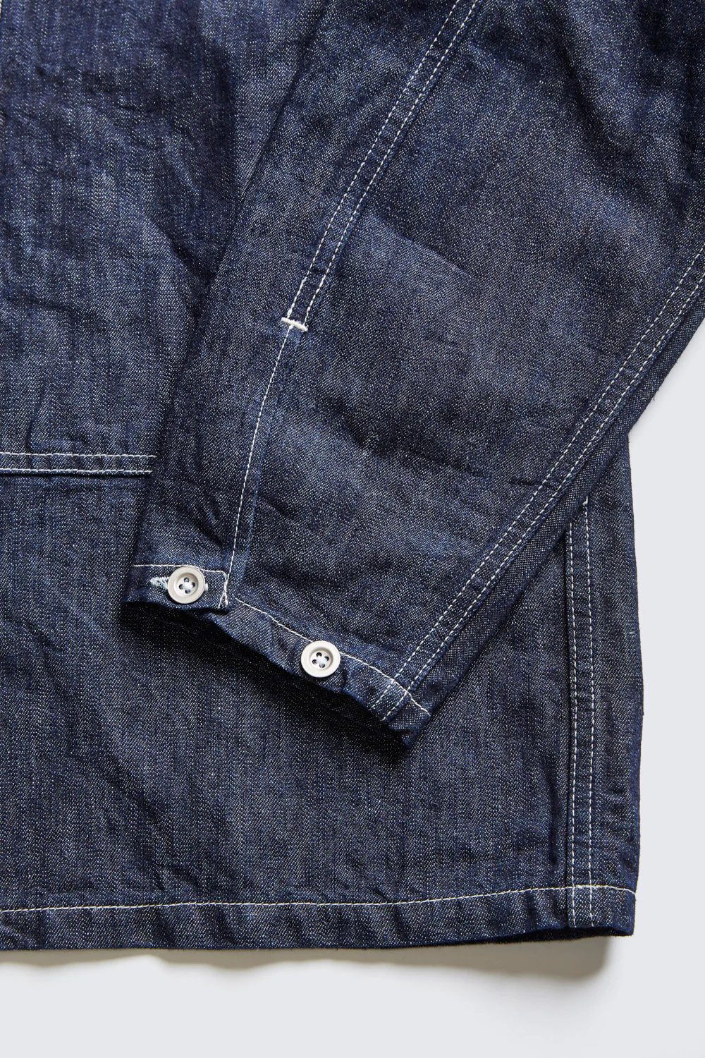 ACV-SJK04CLD COTTON LINEN DENIM PULLOVER JACKET - Image 6