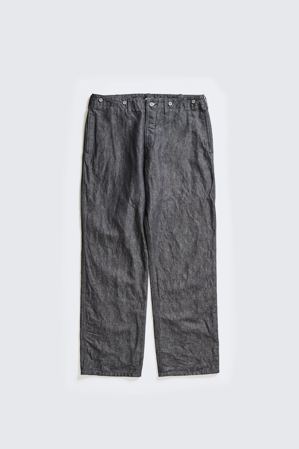 ACV-TR03CLD COTTON LINEN DENIM BUCKLE BACK TROUSERS (25SS Ver.) - Image 3