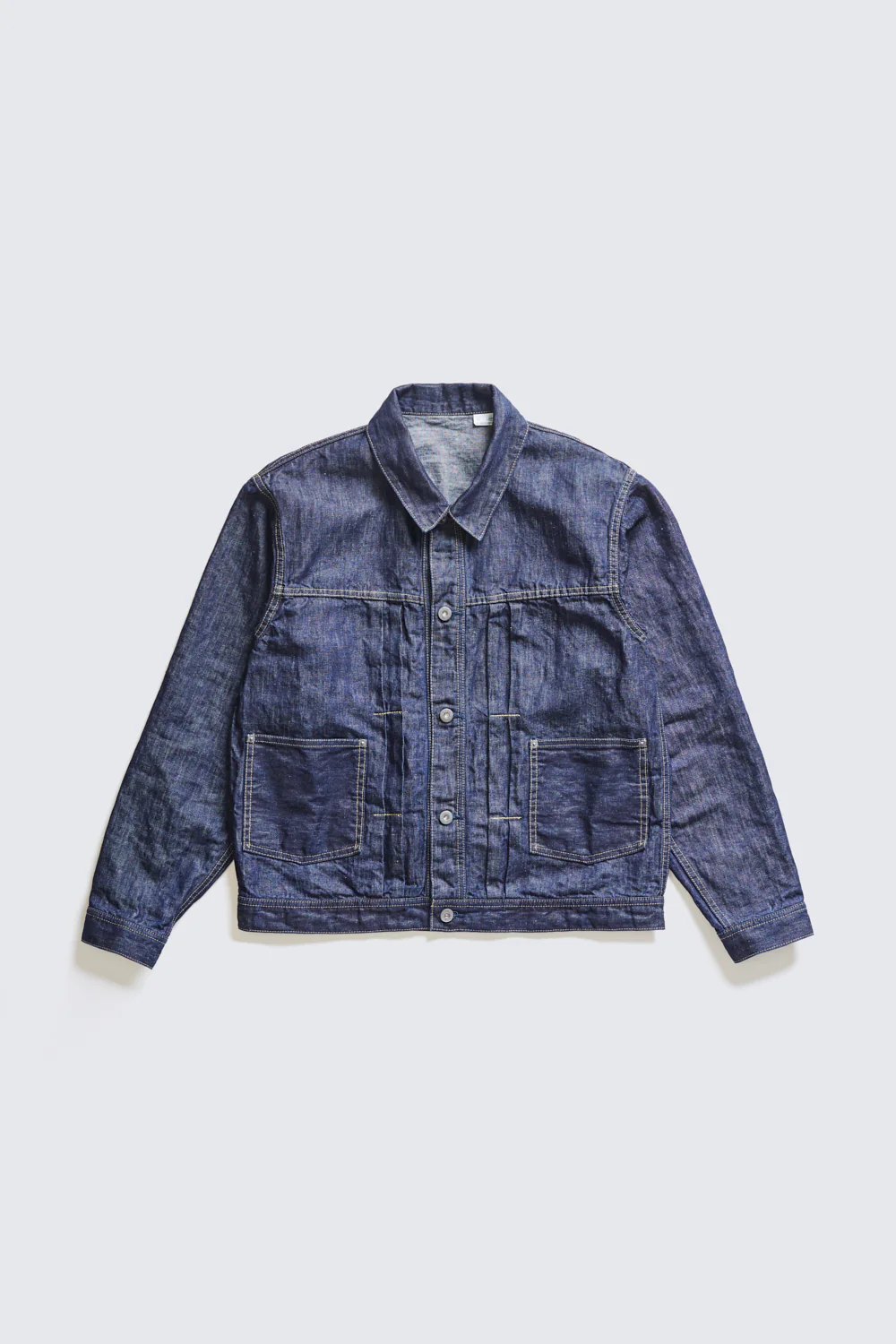 ACV-JK07CLD COTTON LINEN DENIM SHORT WORK JACKET - Image 3